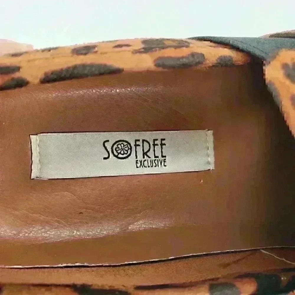 Sofree Exclusive Women's Fashion Leopard Platform Sneakers Slip On Shoes Size 6 - Picture 9 of 9
